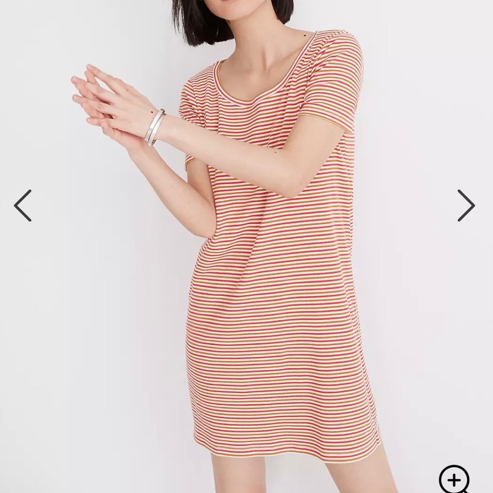 Striped Madewell Swingy Tee Dress - XS